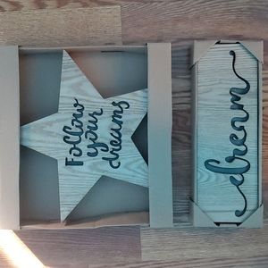 Elements LED decor set of 2